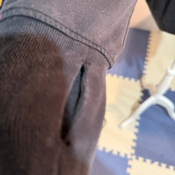 Athleta 2X Balance Sweatshirt Black Full Zip Hoodie with Thumbholes - Picture 3 of 5